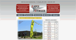 Desktop Screenshot of amplestorage.biz